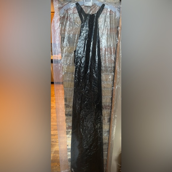 Black, high neck, long dress. Bridesmaid or formal. From David’s bridal. - Picture 8 of 8